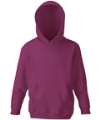 62043 Children's Hooded Sweatshirt Burgundy colour image